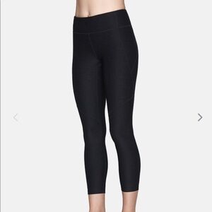 Outdoor Voices Warmup Leggings Sz S Small Black High Rise Cropped Workout Gym